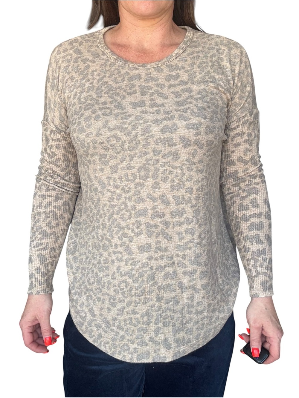 Buffalo cheetah soft sweater